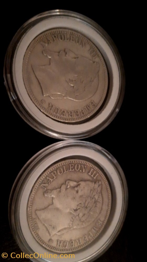 monnaie 5 francs 1867 bb napoleon iii tete lauree