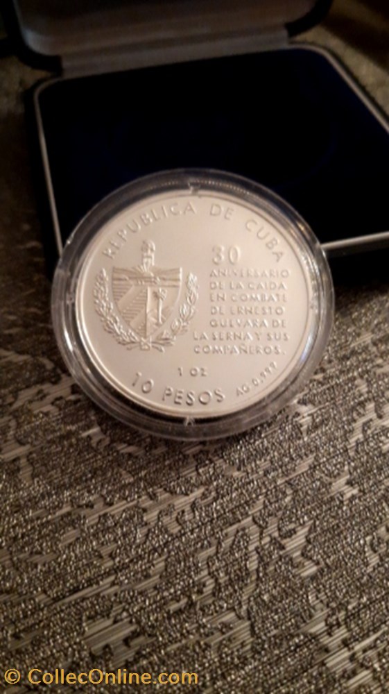 10 pesos 1997 argent Che guevara CUBA monnaie 10 pesos 1997 argent che guevara cuba