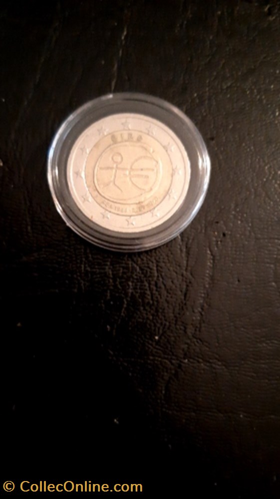 2 euros 2009 10 Ans E.M.U Irlande monnaie 2 euros 2009 10 ans e m u irlande