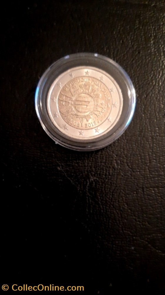 monnaie 2 euros 2012 10 ans de euro france