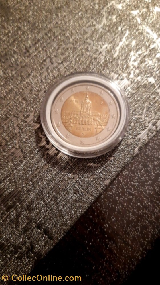 monnaie 2 euro 2018 berlin allemagne