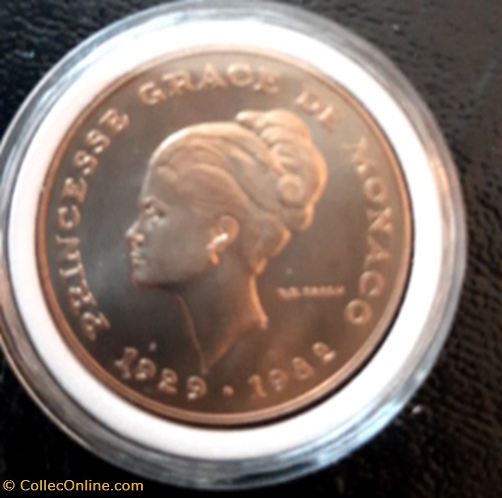 monnaie 10 francs 1982 essai princesse grace cupro nickel