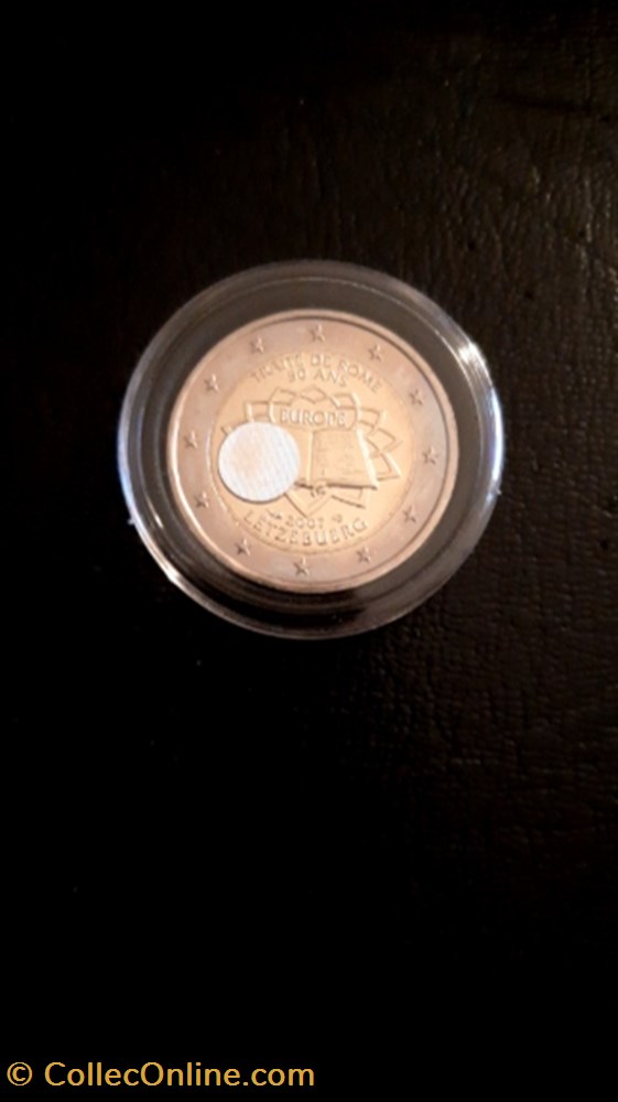 2 euros 2007 Traité de Rome Luxembourg monnaie 2 euros 2007 traite de rome luxembourg