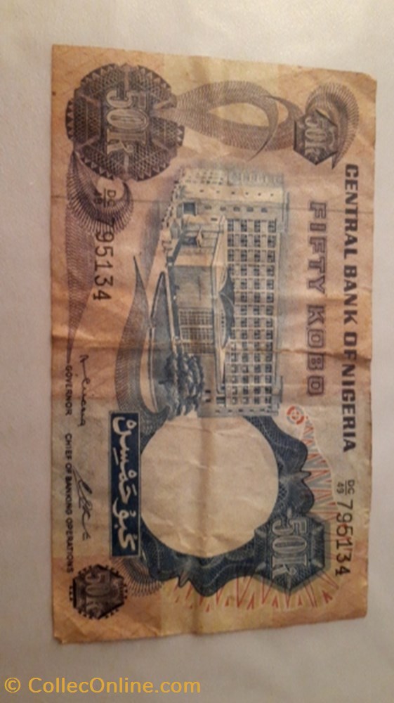 50 kobo Nigeria billet amerique du sud 50 kobo nigeria