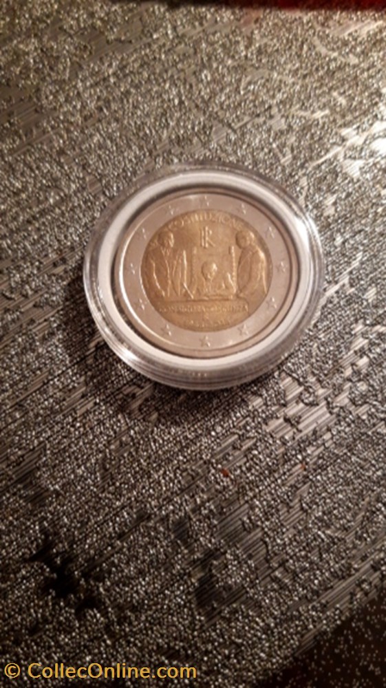 monnaie 2 euro 2018 70e anniversaire de la constitution italienne italie