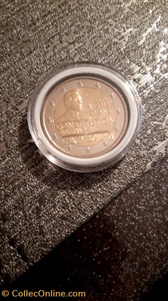 2 euro 2018 150 ans de la Constitution Luxembourg monnaie 2 euro 2018 150 ans de la constitution luxembourg
