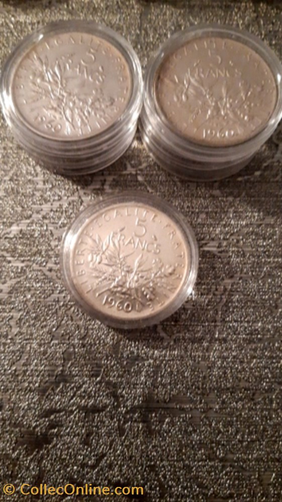 monnaie 5 francs 1960 semeuse
