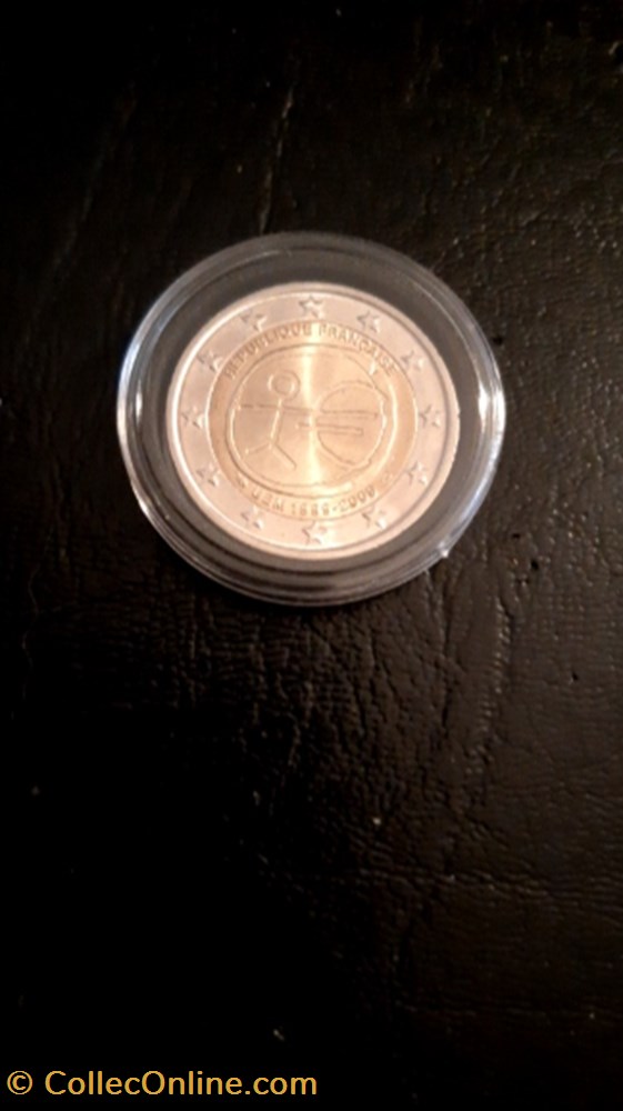 2 euros 2009 10 Ans E.M.U France monnaie 2 euros 2009 10 ans e m u france