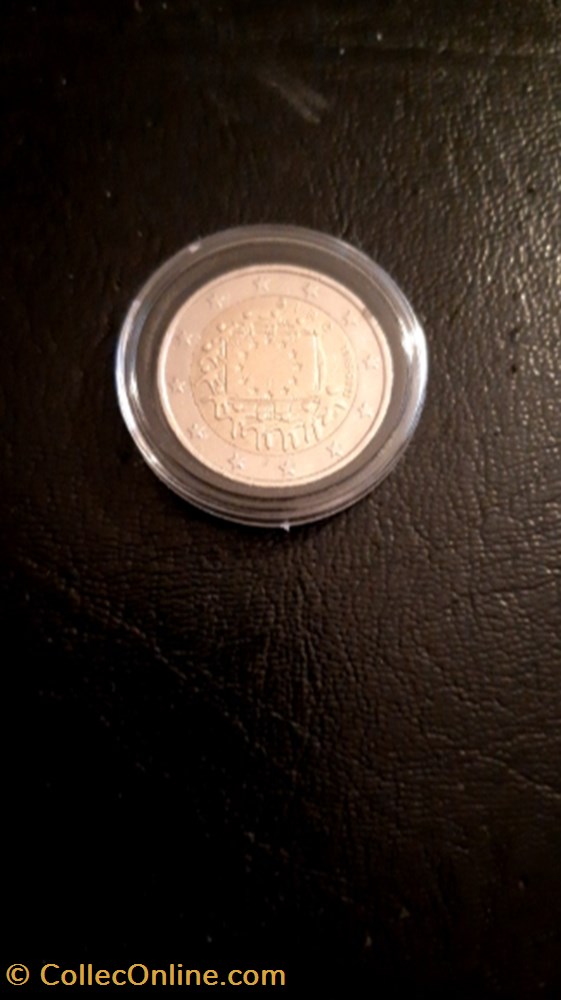 2 euros 2015 30 ans du drapeau européen Irlande monnaie 2 euros 2015 30 ans du drapeau europeen irlande