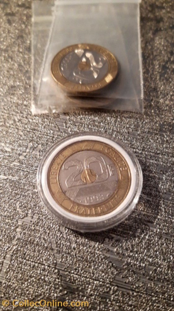 monnaie 20 francs 1993 mont saint michel