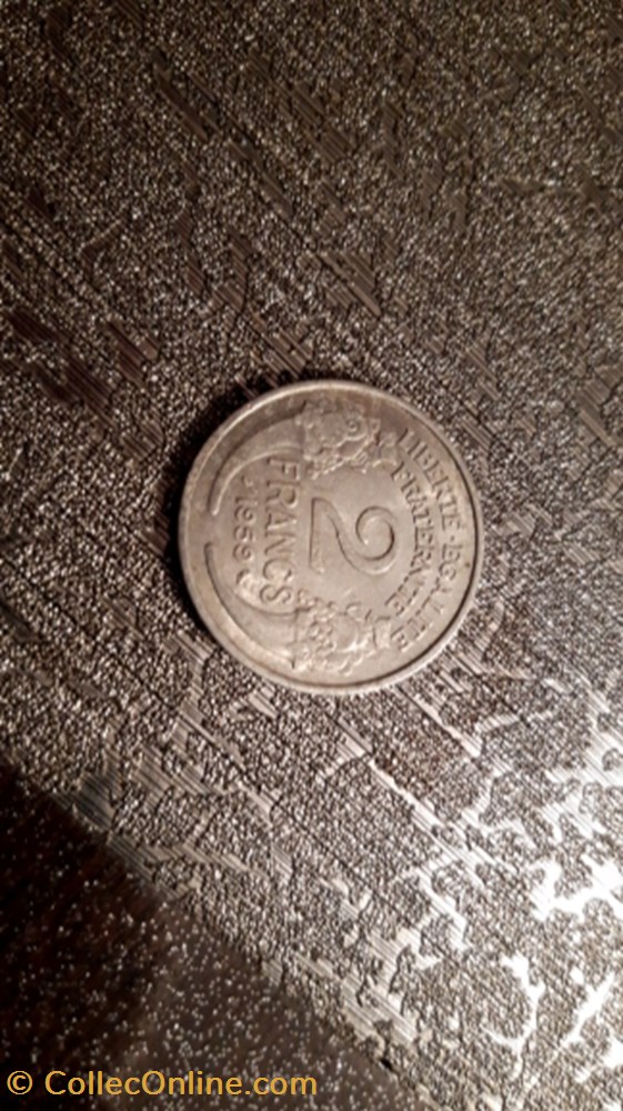 2 francs 1959 alu Morlon monnaie 2 francs 1959 alu morlon