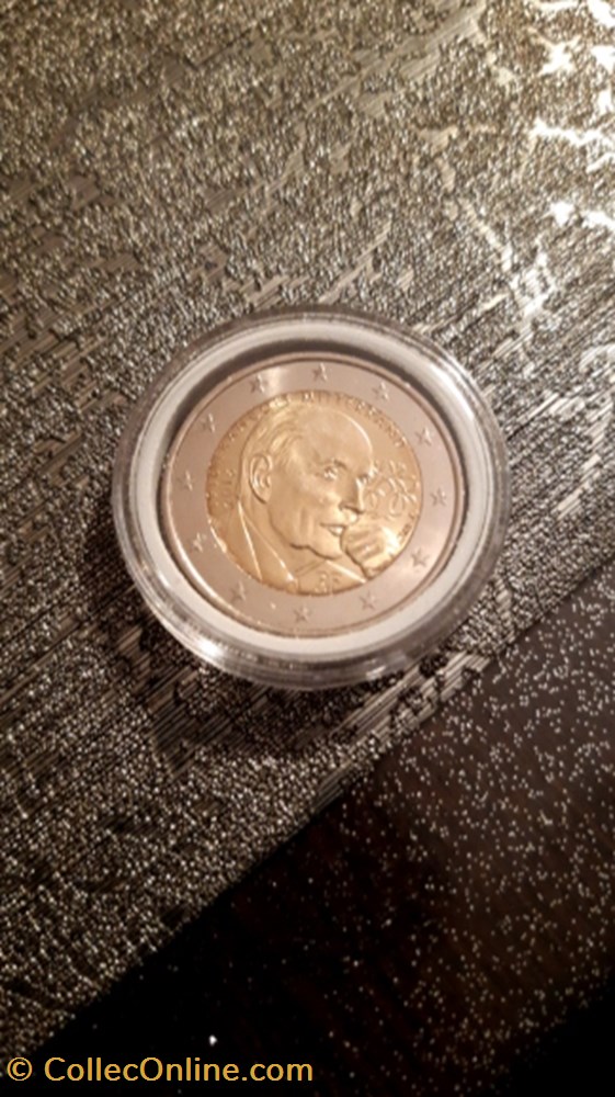 2 euro 2016 François Mitterand France monnaie 2 euro 2016 francois mitterand france