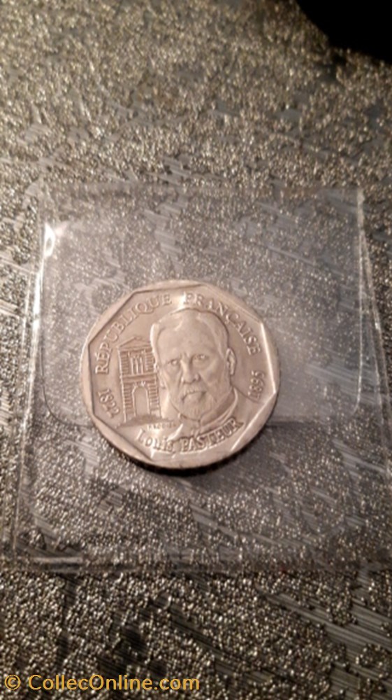 2 francs 1995 Louis Pasteur monnaie 2 francs 1995 louis pasteur
