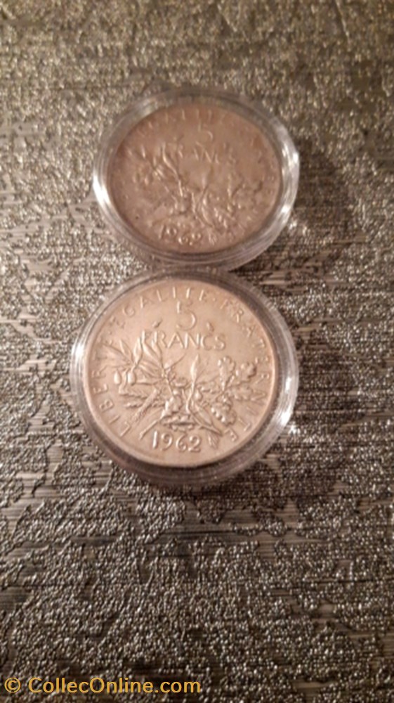 monnaie 5 francs 1962 semeuse
