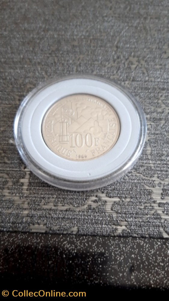 100 francs 1985 Emile Zola monnaie 100 francs 1985 emile zola