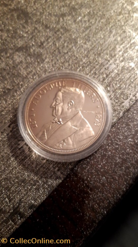 medaille president de la repubique francaise adolphe thiers