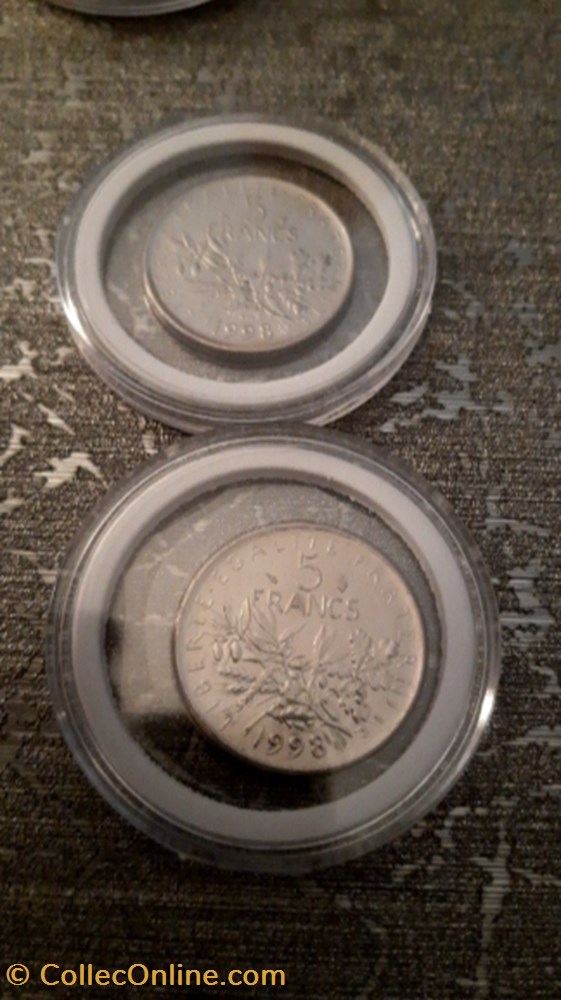 5 francs 1998 semeuse FDC monnaie 5 francs 1998 semeuse fdc