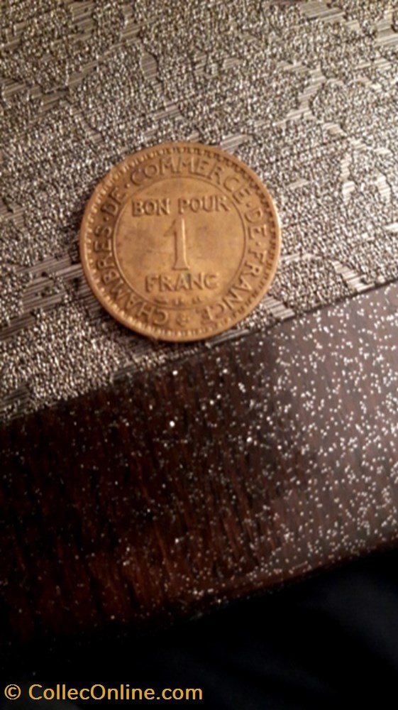 1 franc 1920 Chambre du commerce monnaie 1 franc 1920 chambre du commerce