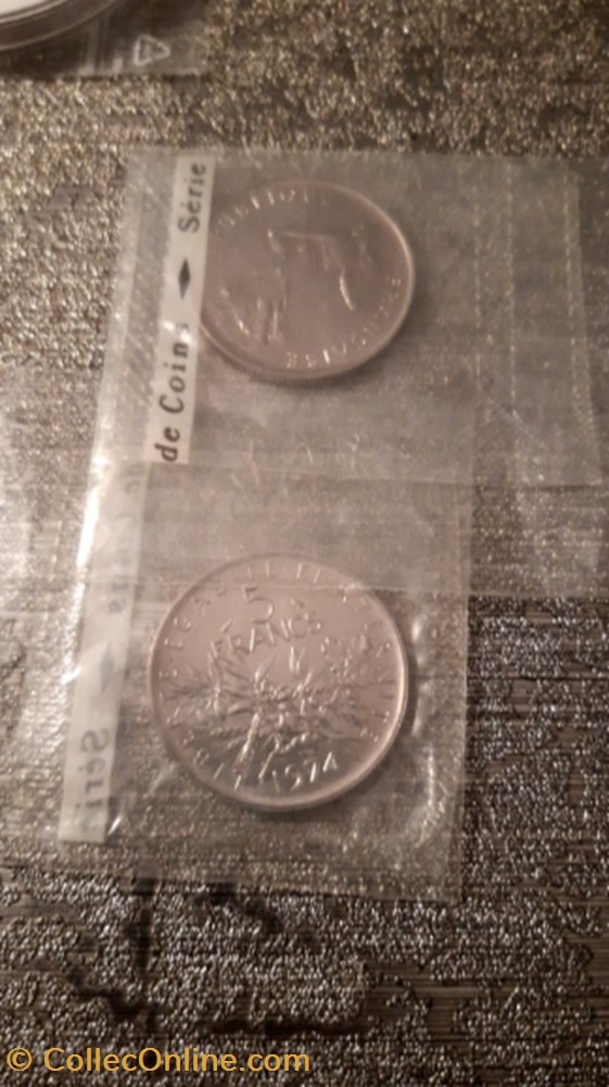 monnaie 5 francs 1974 semeuse fdc