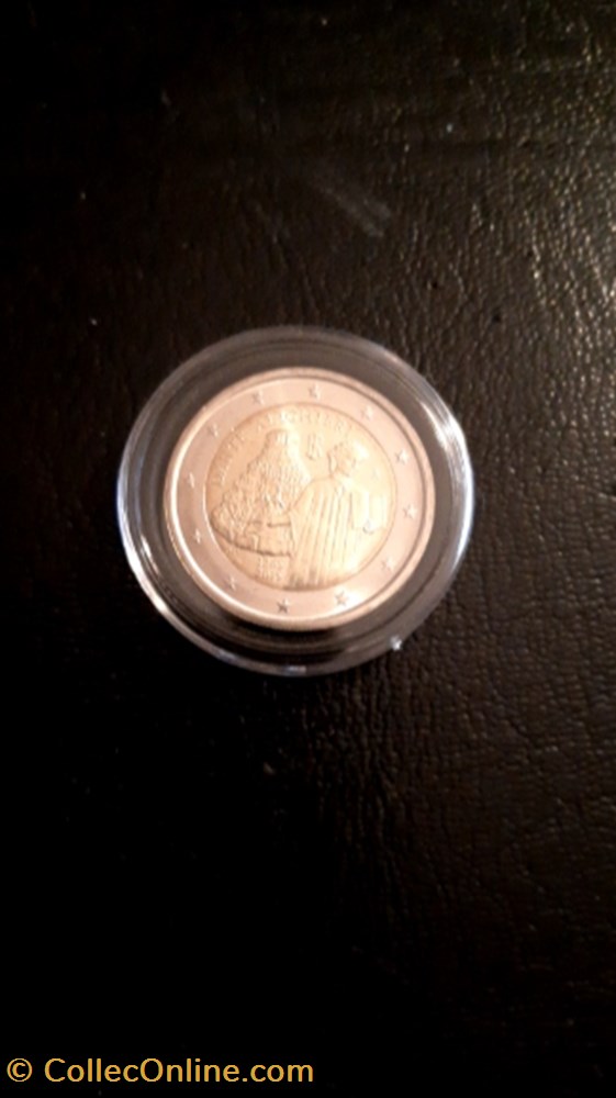 2 euros 2015 Dante Alighieri Italie monnaie 2 euros 2015 dante alighieri italie