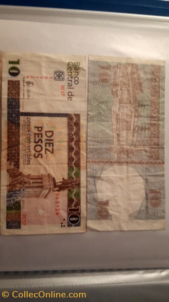 billet 10 pesos convertible 2007 cuba