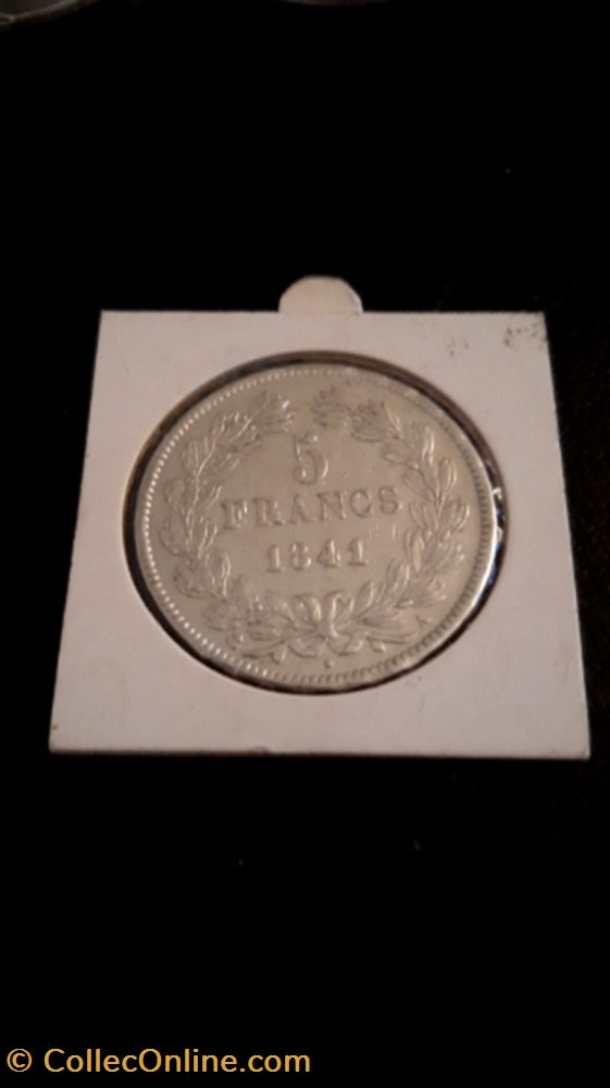 monnaie 5 francs 1841 a iie type domard