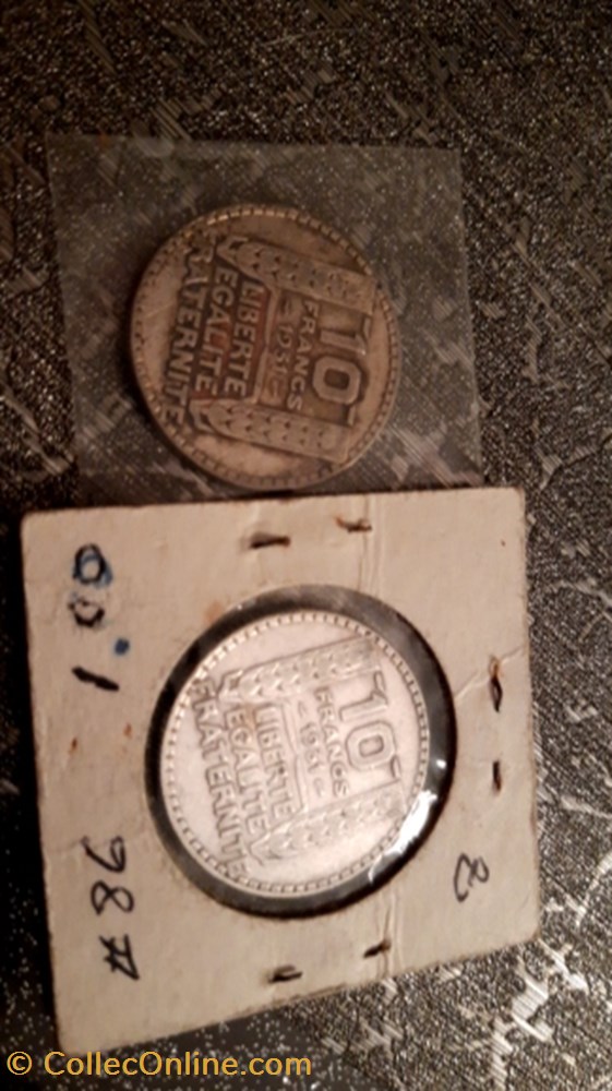 monnaie 10 francs 1931 turin