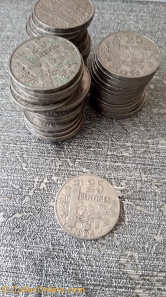 25 centimes 1904 patey 2e type monnaie 25 centimes 1904 patey 2e type