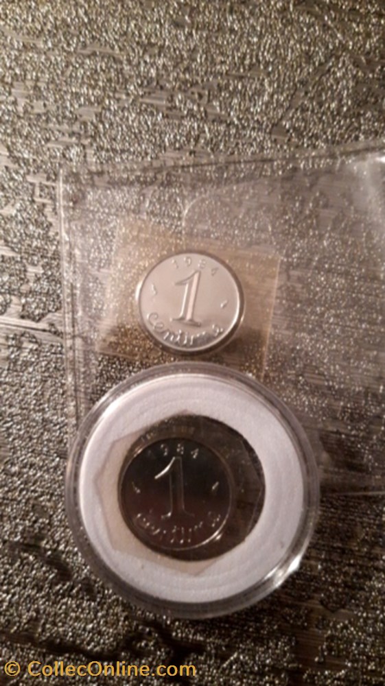 1 centimes 1984 EPI FDC monnaie 1 centimes 1984 epi fdc