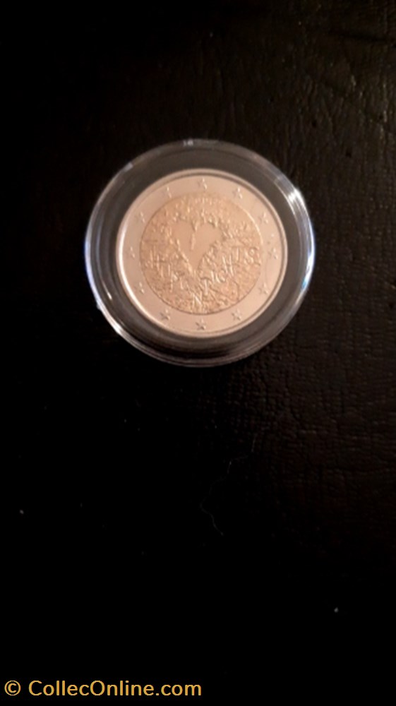 2 euros 2008 60e Anniversaire de la déclaration universelle des droits de l 'homme Finlande monnaie 2 euros 2008 60e anniversaire de la declaration universelle des droits de lhomme finlande