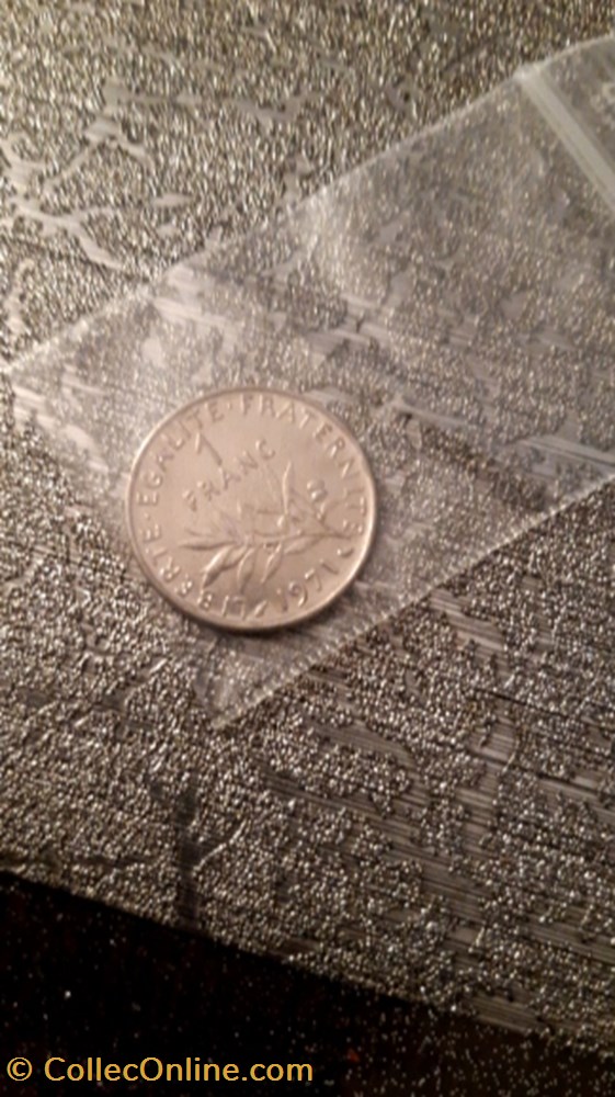 monnaie 1 franc 1971 la semeuse