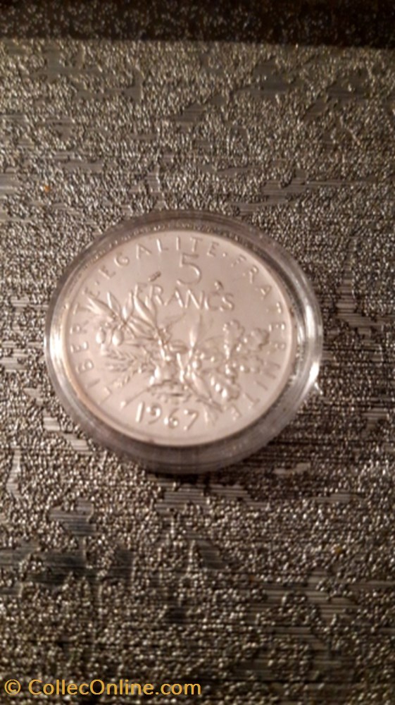 monnaie 5 francs 1967 semeuse