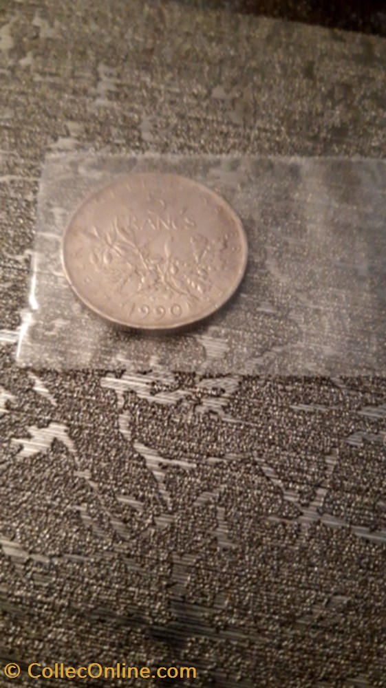 monnaie 5 francs 1990 semeuse