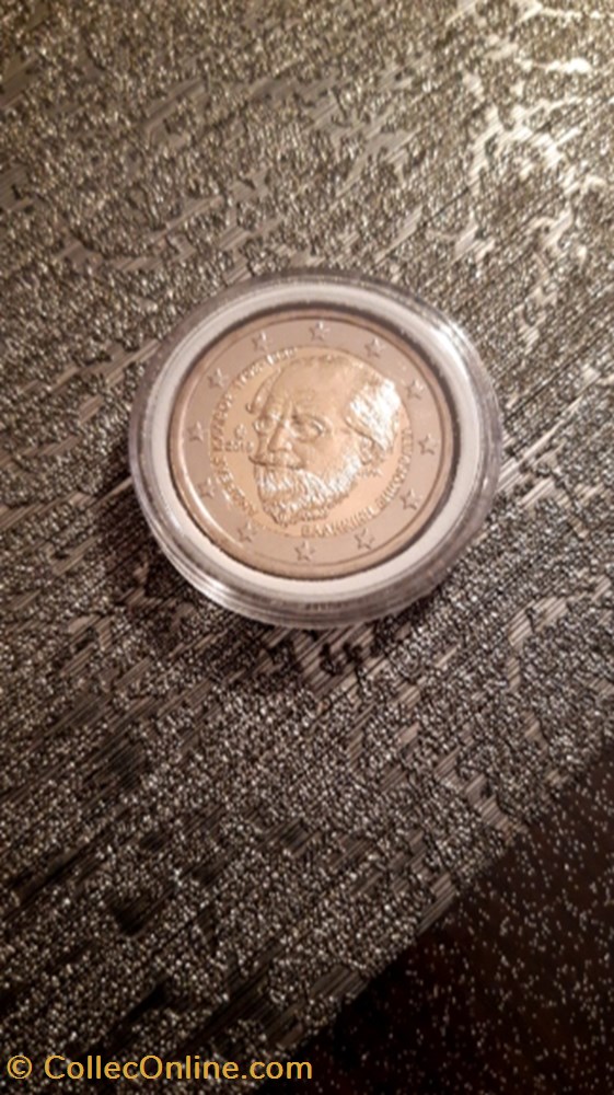 2 euro 2019 150 ans de la mort d’Andréas Kalvos Gréce monnaie 2 euro 2019 150 ans de la mort d andreas kalvos grece