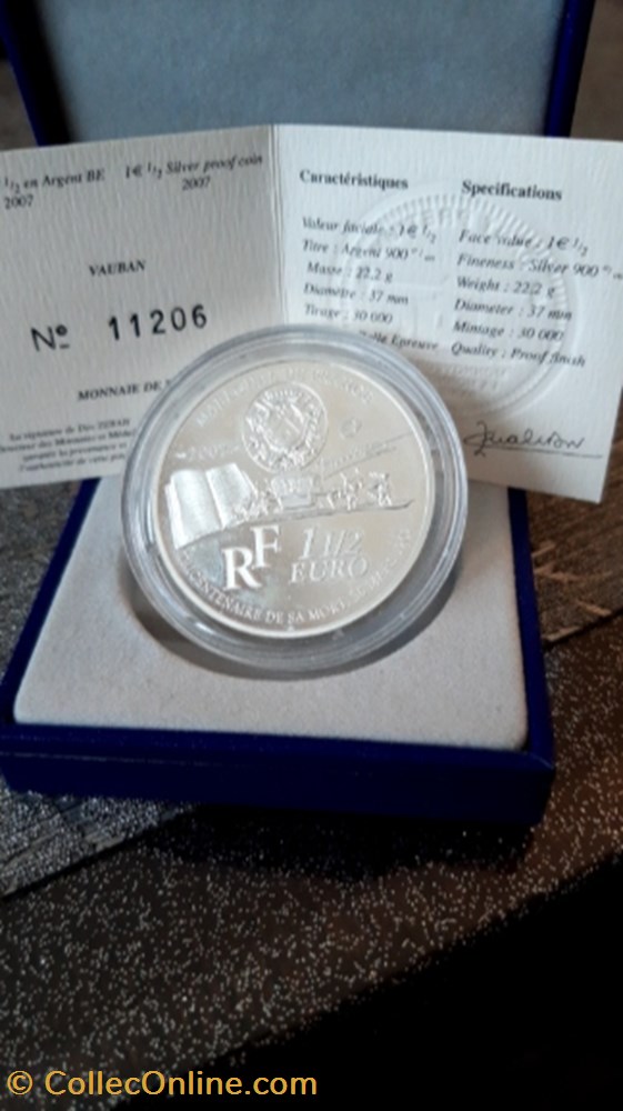 monnaie euro 1 1 2 2007 be vauban