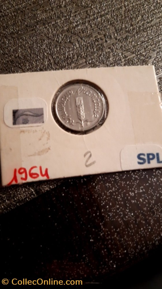 1 centimes 1964 EPI avec rebord monnaie 1 centimes 1964 epi avec rebord