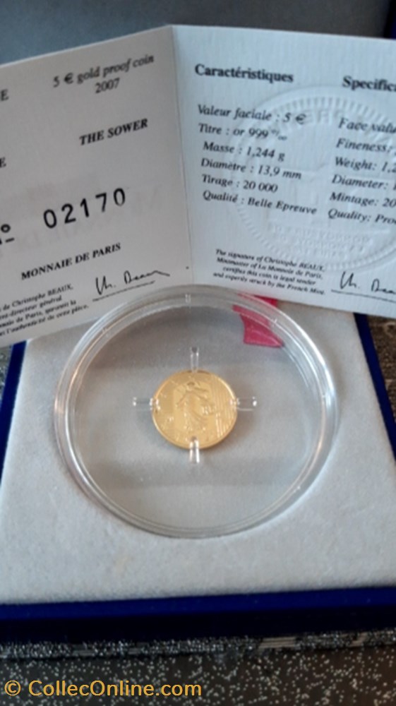 monnaie euro 5 la semeuse be