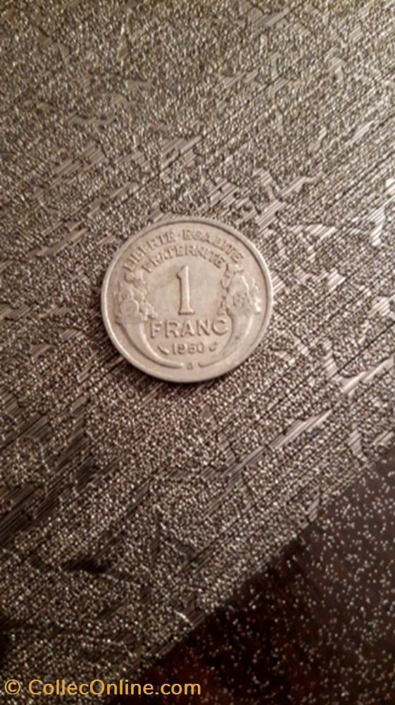 1 franc 1950 B alu Morlon monnaie 1 franc 1950 b alu morlon