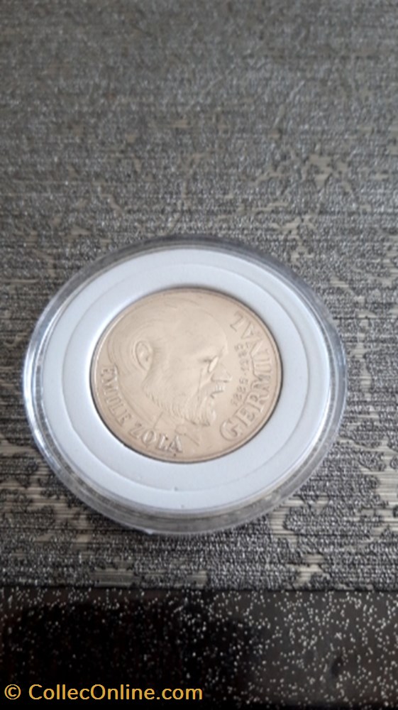 100 francs 1985 Emile Zola monnaie 100 francs 1985 emile zola