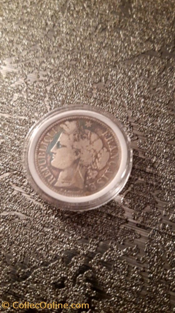 2 francs 1871 Cérès moyen A monnaie 2 francs 1871 ceres moyen a
