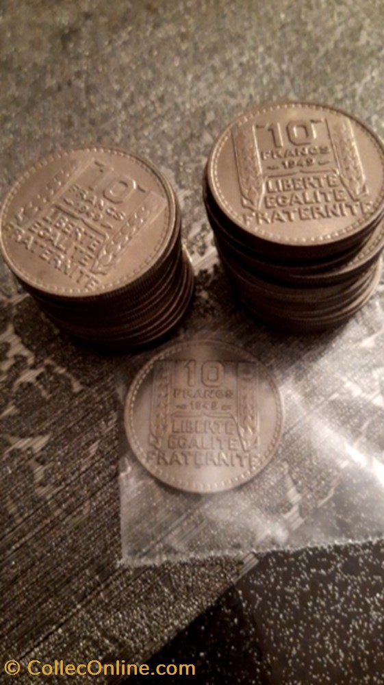 monnaie 10 francs 1949 turin