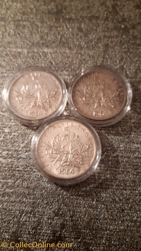 monnaie 5 francs 1964 semeuse