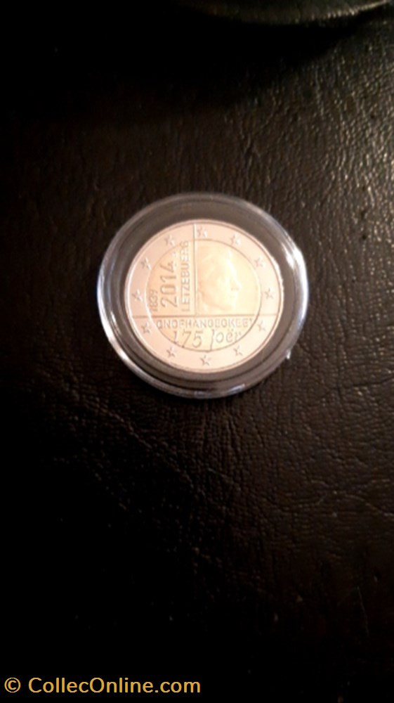 2 euros 2014 175 ans d'indépendance Luxembourg monnaie 2 euros 2014 175 ans independance luxembourg
