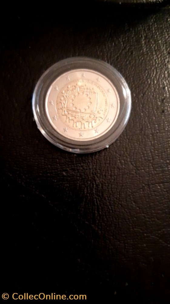 2 euros 2015 30 ans du drapeau européen France monnaie 2 euros 2015 30 ans du drapeau europeen france