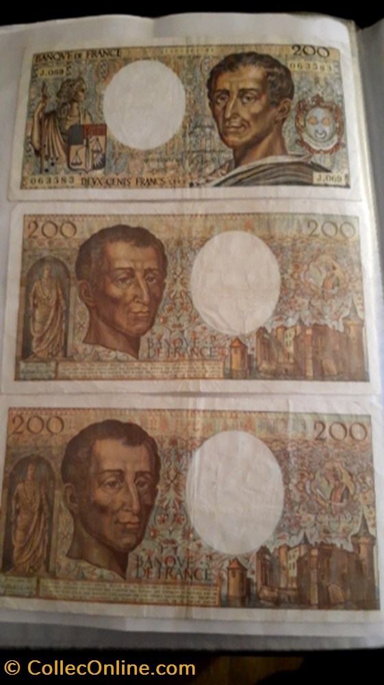 billet 200 francs 1989 1989 1990 montesquieu