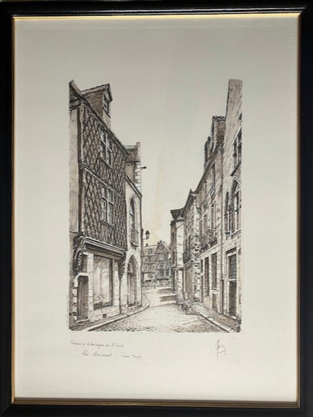 Rue Briçonnet - Claude BESNARD art antiquites estampes gravures rue briconnet claude besnard