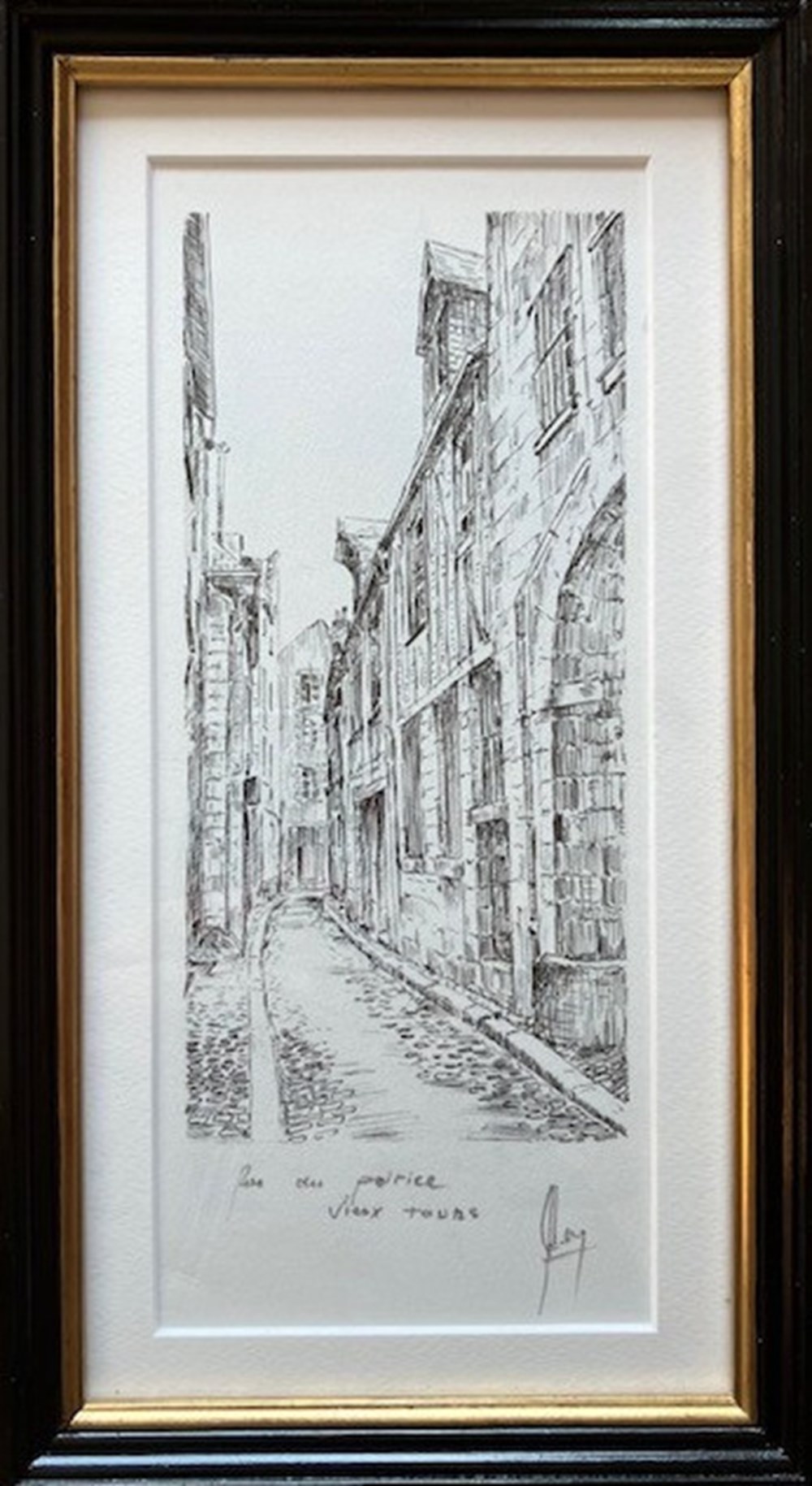Rue du Poirier - Claude BESNARD art antiquites estampes gravures rue du poirier claude besnard