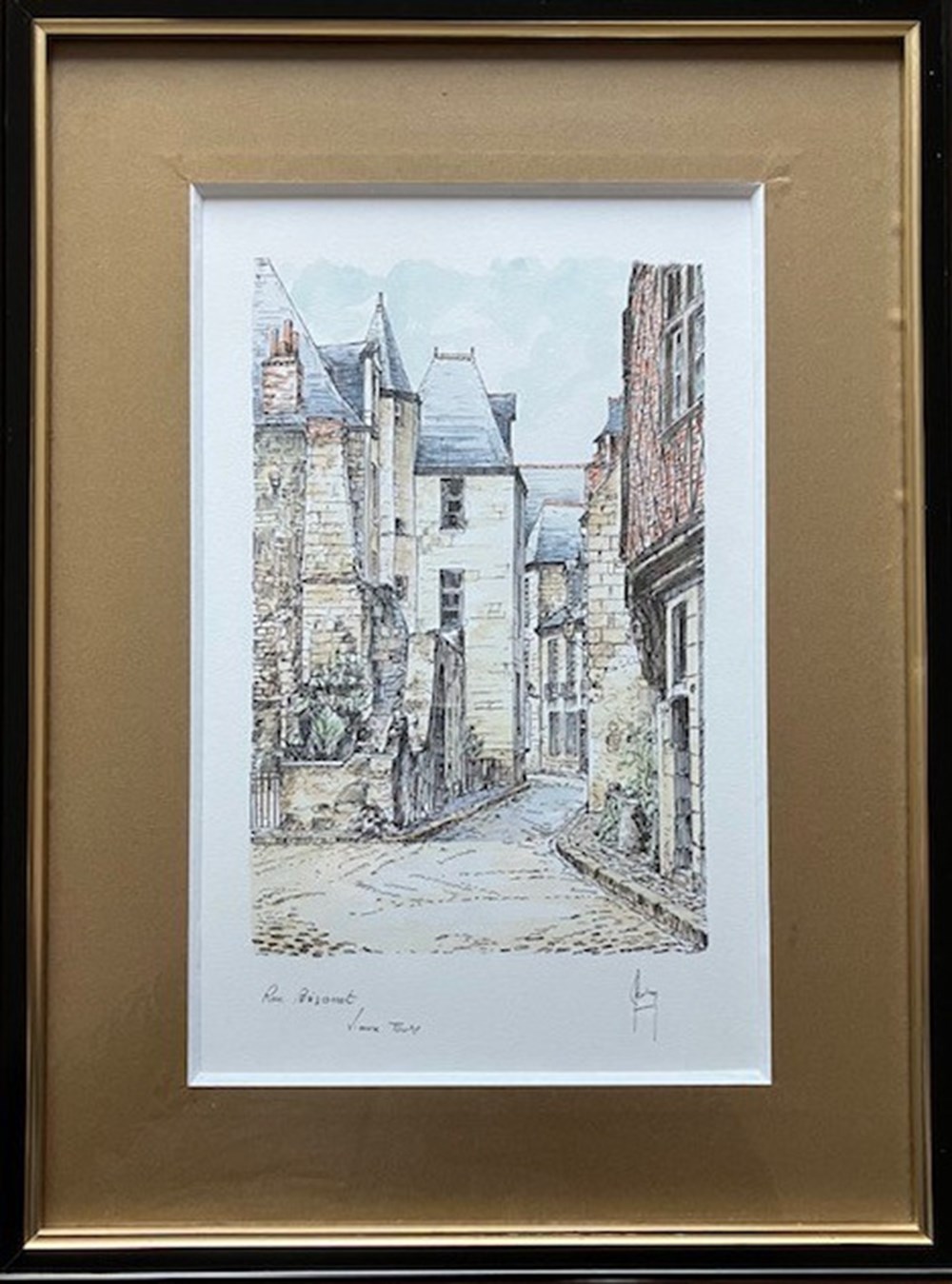 Rue Briçonnet (2) - Claude BESNARD art antiquites estampes gravures rue briconnet 2 claude besnard