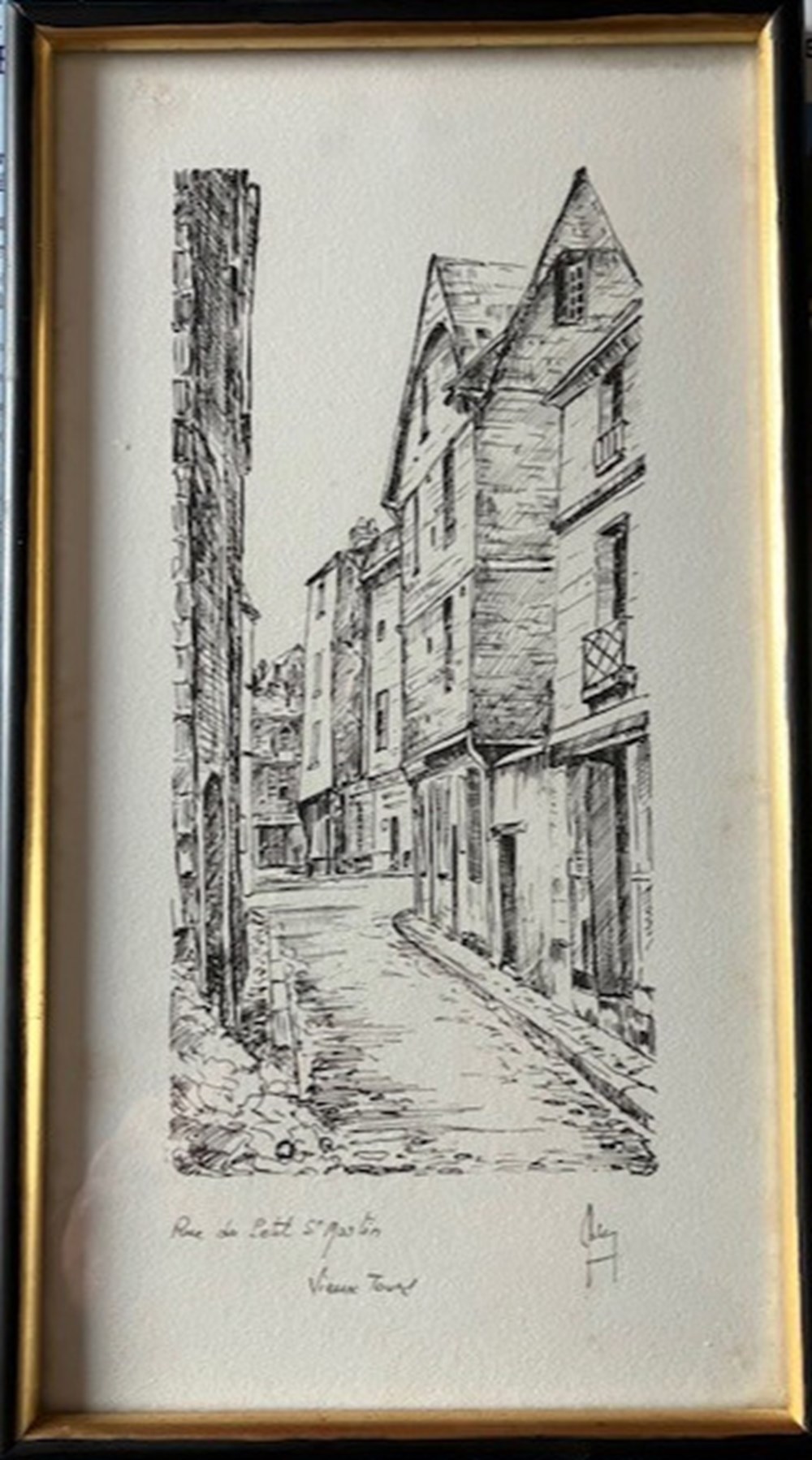 Rue du Petit St Martin - Claude BESNARD antiquites estampes gravures rue du petit st martin claude besnard