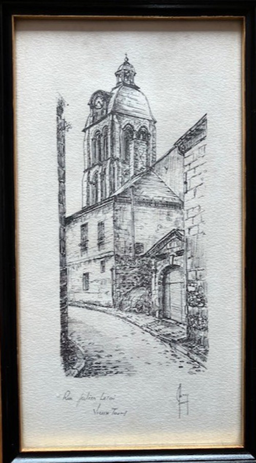 Rue Julien Leroy - Claude BESNARD art antiquites estampes gravures rue julien leroy claude besnard